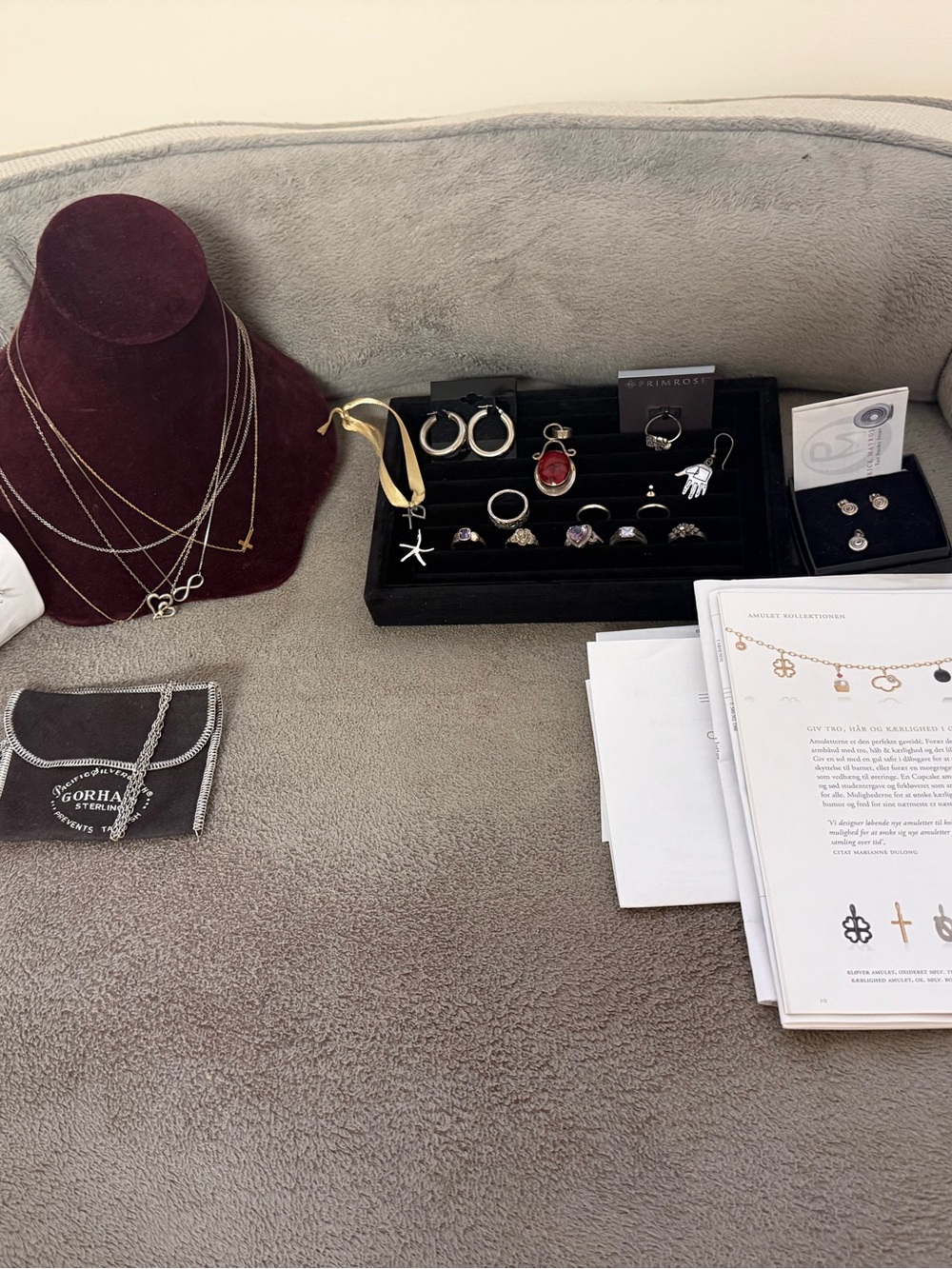 Sterling Silver Necklace, Ring and Pendant Lot